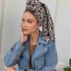 ⁦מטפחת מנומרת בהירה⁩ – תמונה ⁦2⁩